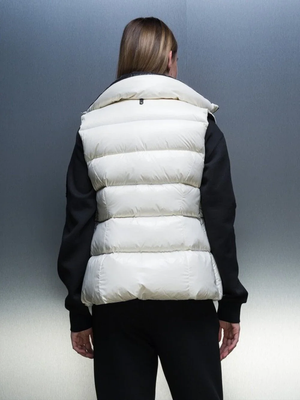 Mackage Chaya Ivory Quilted Down Puffer Vest